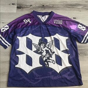Saint Faith Purple Graphic Men's Jersey
